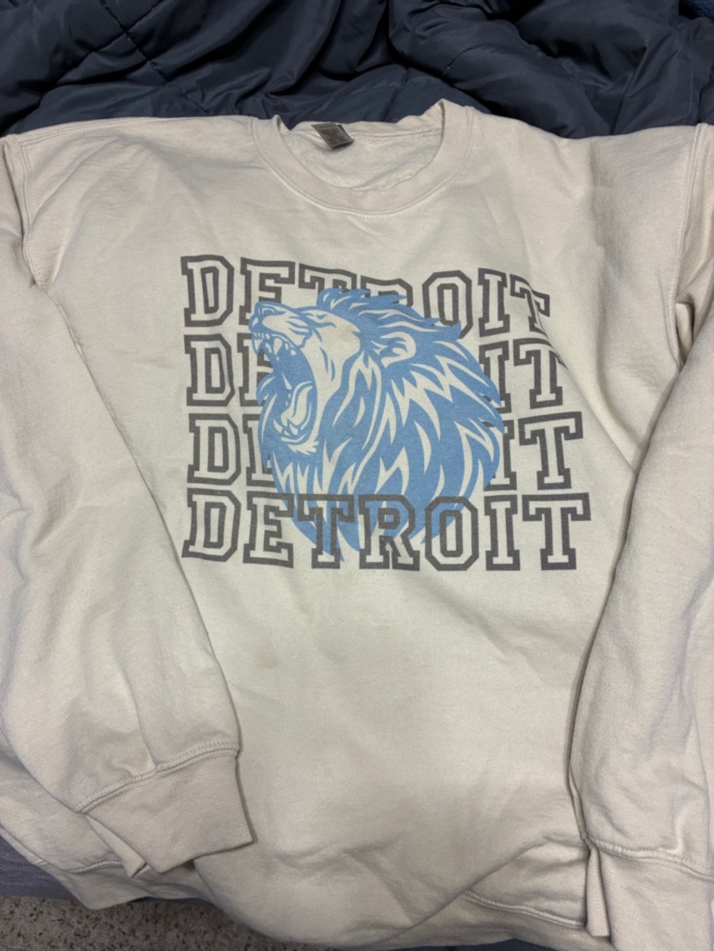 Detroit Lion Graphic Crewneck Sweatshirt